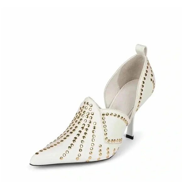 JEFFREY CAMPBELL SPANGLED Pointed Toe Stud Details Heels Pumps Size 9 - Picture 9 of 12